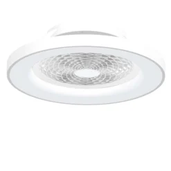 Ventilatori Da Soffitto-Selezionato da Mazzolaluce Lampadario ventilatore con pale moderno da soffitto bianco 18mq con telecomando