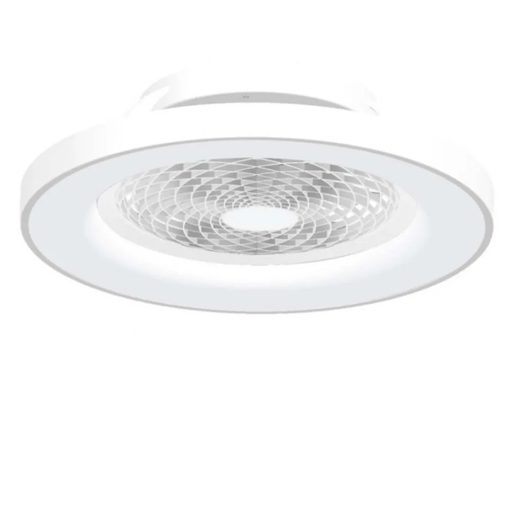 Ventilatori Da Soffitto-Selezionato da Mazzolaluce Lampadario ventilatore con pale moderno da soffitto bianco 18mq con telecomando