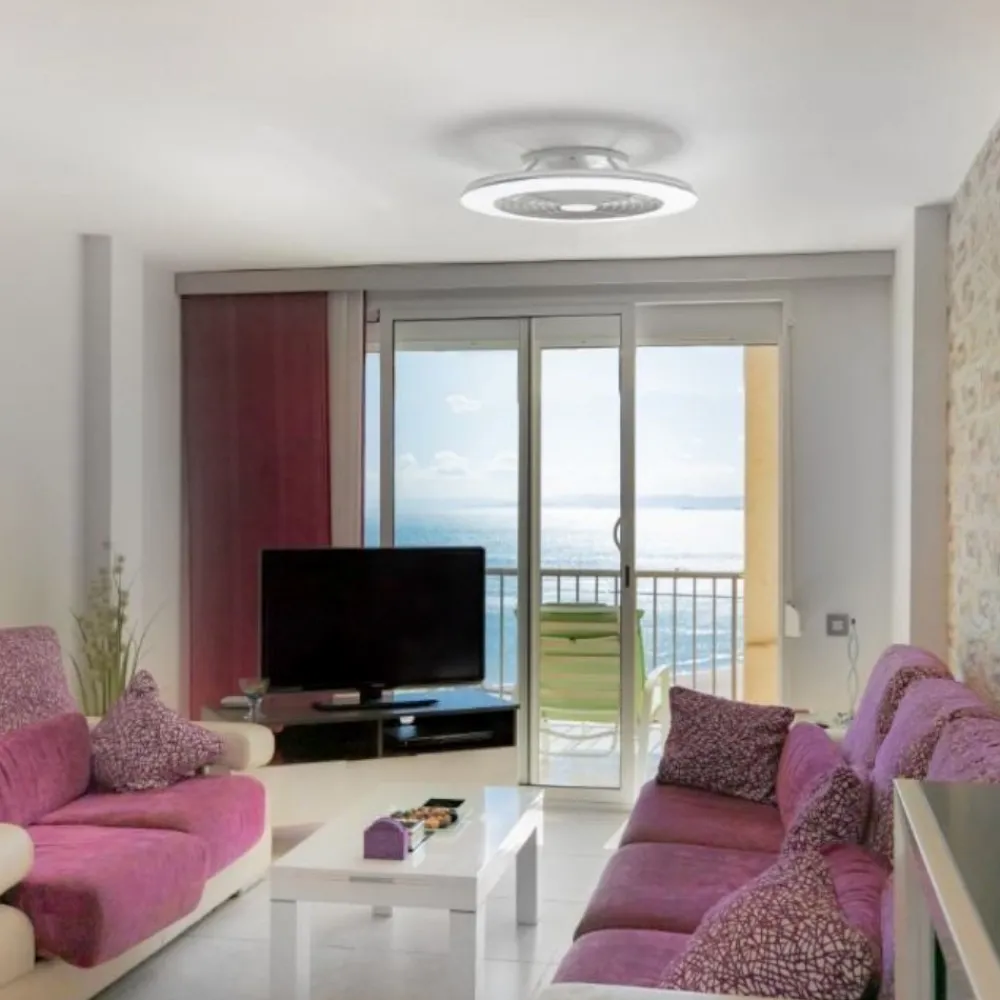 Ventilatori Da Soffitto-Selezionato da Mazzolaluce Lampadario ventilatore con pale da soffitto con telecomando silenzioso 20mq
