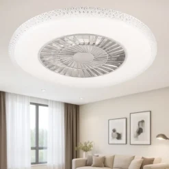 Ventilatori Da Soffitto-Selezionato da Mazzolaluce Lampadario ventilatore con pale a soffitto silenzioso con luce telecomando