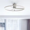 Ventilatori Da Soffitto-Selezionato da Mazzolaluce Lampadario ventilatore design bianco luce led cct con telecomando