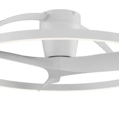 Ventilatori Da Soffitto-Selezionato da Mazzolaluce Lampadario ventilatore design bianco luce led cct con telecomando