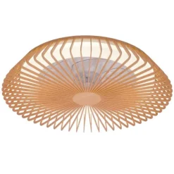 Ventilatori Da Soffitto-Selezionato da Mazzolaluce Lampadario ventilatore in legno con luce 18mq con telecomando