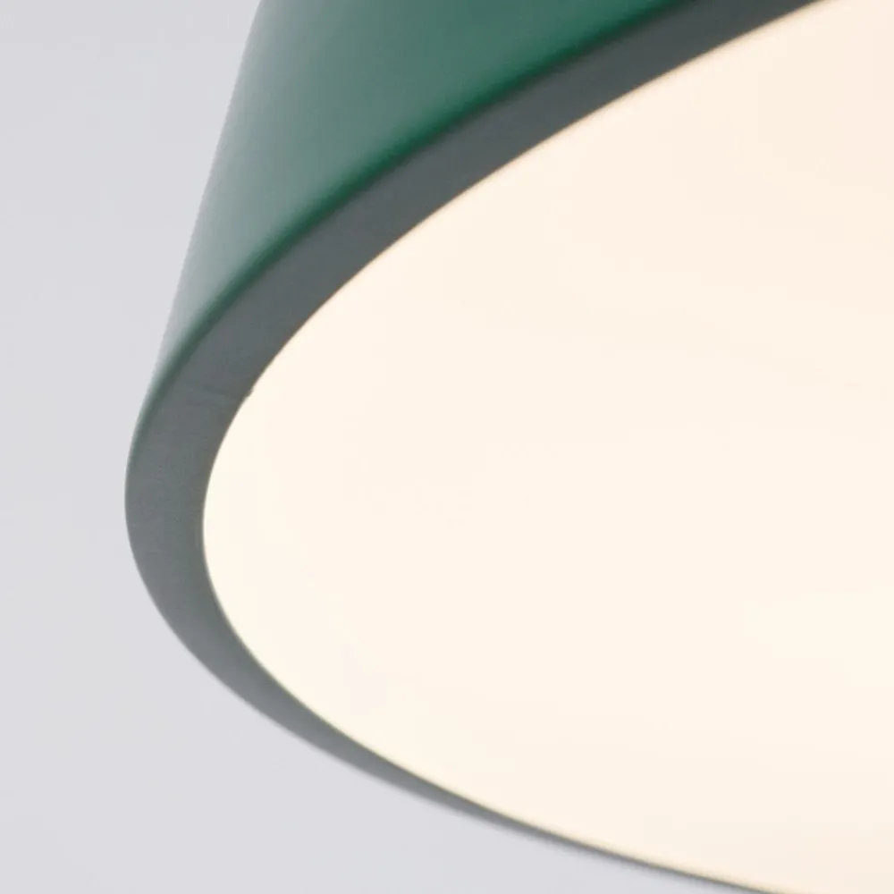 Lampadari Cucina-Selezionato da Mazzolaluce Lampadario verde tondo piatto circolare per tavolo cucina moderna