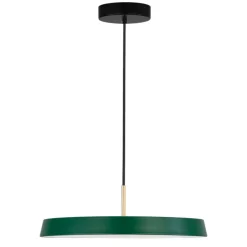 Lampadari Cucina-Selezionato da Mazzolaluce Lampadario verde tondo piatto circolare per tavolo cucina moderna