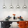 Lampadari Moderni-Fabas Luce Lampadario 4 vetri a sospensione fume lucille