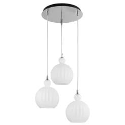 Lampadario Camera Da Letto-Selezionato da Mazzolaluce Lampadario vetri bianchi pendenti per camera da letto moderna