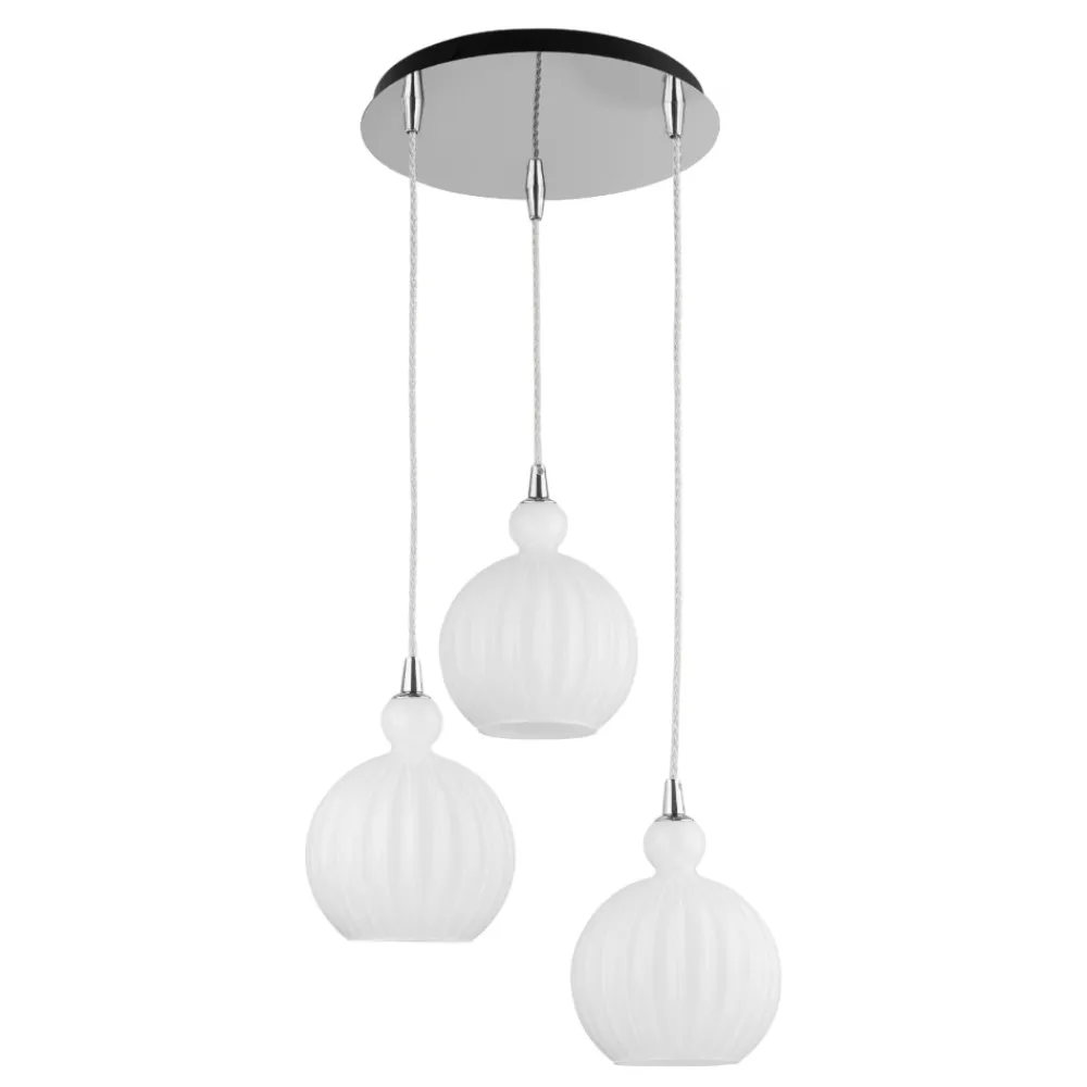 Lampadario Camera Da Letto-Selezionato da Mazzolaluce Lampadario vetri bianchi pendenti per camera da letto moderna