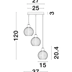 Lampadario Camera Da Letto-Selezionato da Mazzolaluce Lampadario vetri bianchi pendenti per camera da letto moderna
