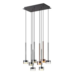 Lampadari Moderni-Selezionato da Mazzolaluce Lampadario vetri multicolor pendenti per soggiorno moderno