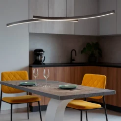 Lampadari Cucina-Vivida International Lampadario vivida hypebola nero led 30w 3000k 4000k