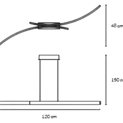Lampadari Cucina-Vivida International Lampadario vivida hypebola nero led 30w 3000k 4000k