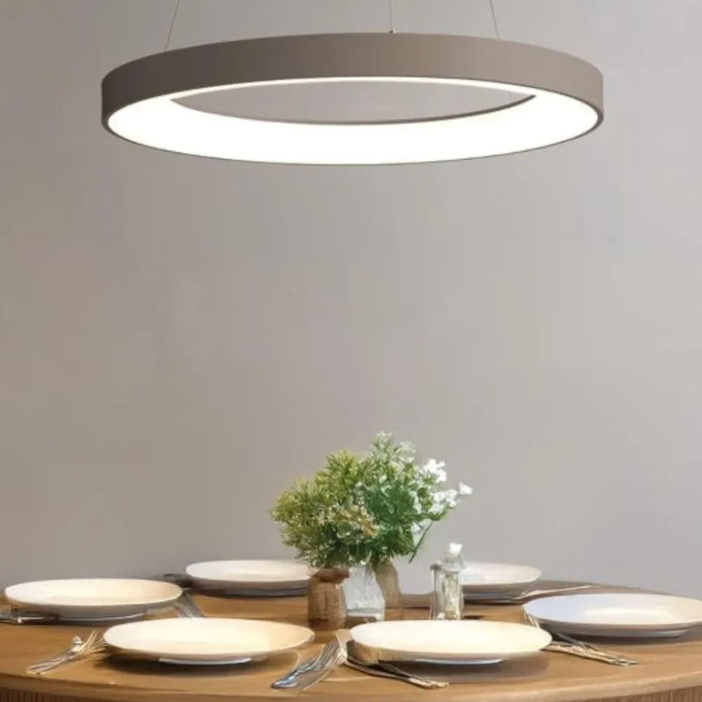 Lampadari Moderni-Vivida International Lampadario vivida inner-r 80 sabbia rotondo led 80w 3000k 4000k dimmerabile