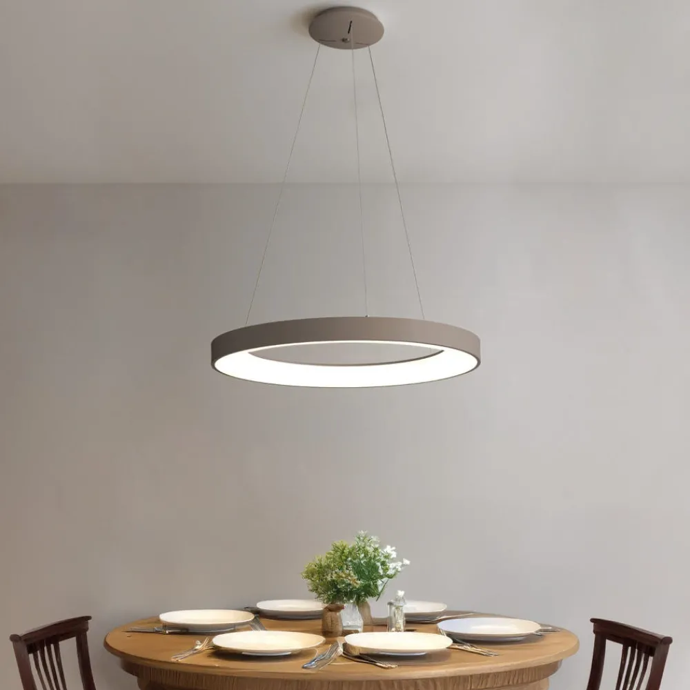 Lampadari Moderni-Vivida International Lampadario vivida inner-r 80 sabbia rotondo led 80w 3000k 4000k dimmerabile