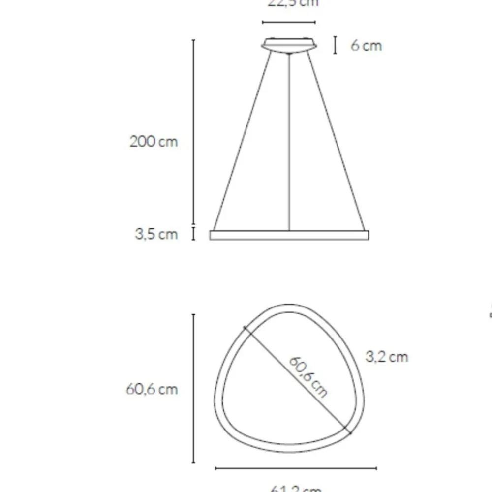 Lampadari Moderni-Vivida International Lampadario vivida lifering moderno bronzo per soggiorno led 48w 3000k 4000k dimmerabile
