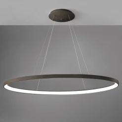 Lampadari Moderni-Vivida International Lampadario vivida lifering-o bronzo ovale led 80w 3000k 4000k