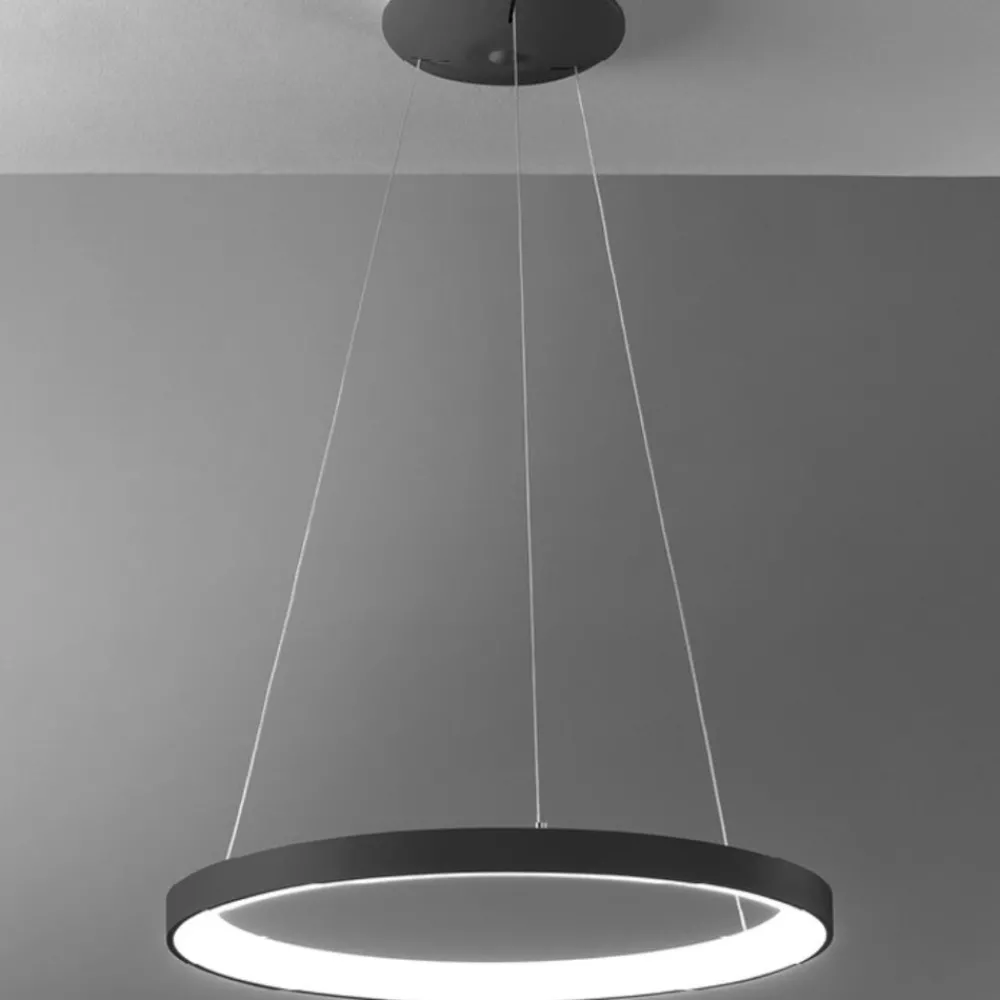 Lampadari Moderni-Vivida International Lampadario vivida lifering-r rotondo bronzo led 60w 3000k 4000k
