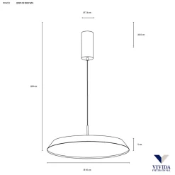 Lampadari Cucina-Vivida International Lampadario vivida pinco sabbia da cucina moderna led 40w 3000k 4000k dimmerabile