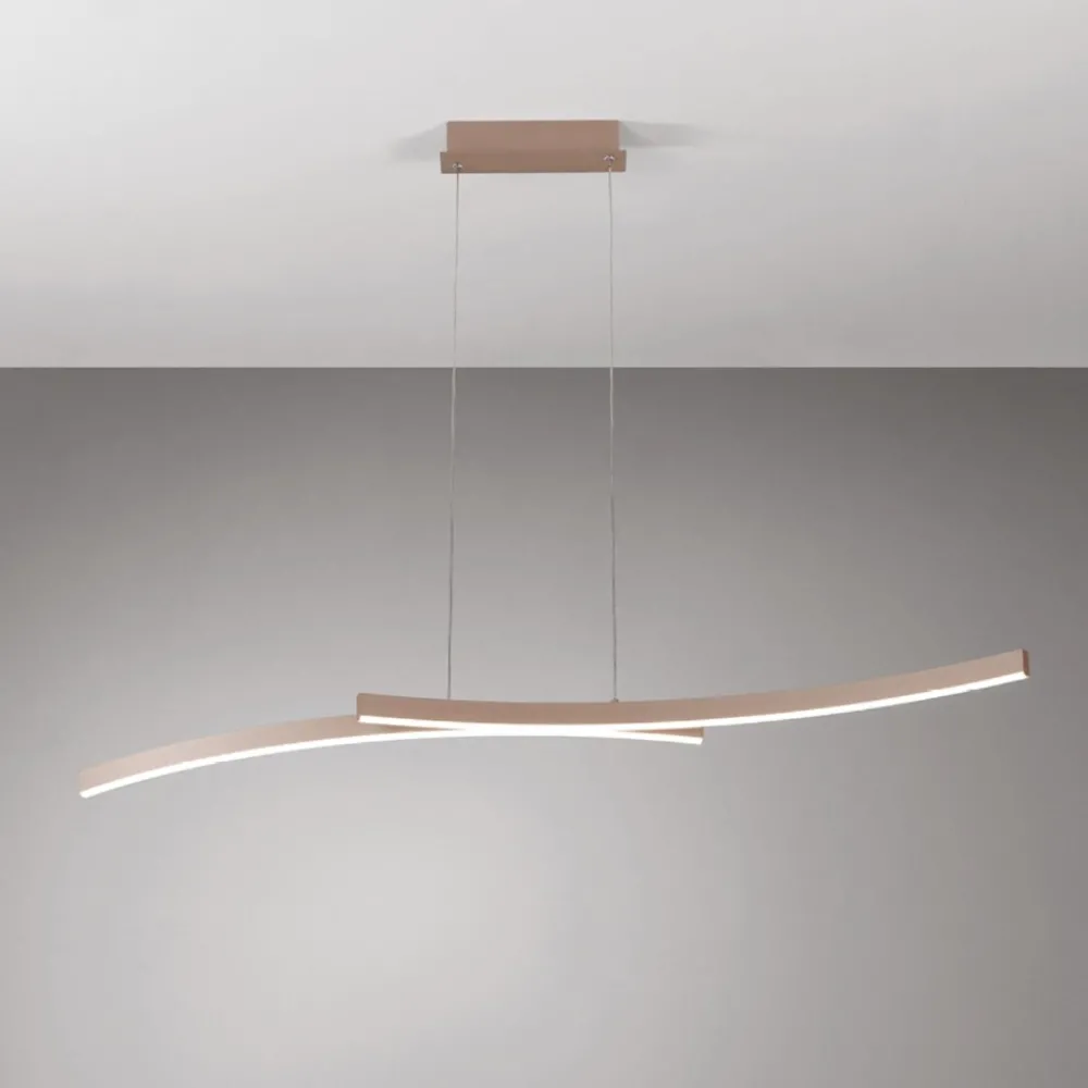 Lampadari Cucina-Vivida International Lampadario vivida sabbia led 30w 3000k 4000k design hyperbola