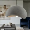 Lampadari Moderni-Selezionato da Mazzolaluce Lampadario wabi sabi antracite 40cm cupola design japandi