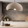Lampadari Cucina-Selezionato da Mazzolaluce Lampadario wabi sabi marrone 40cm design japandi per cucina