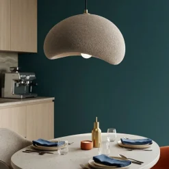 Lampadari Cucina-Selezionato da Mazzolaluce Lampadario wabi sabi marrone 40cm design japandi per cucina