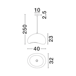 Lampadari Cucina-Selezionato da Mazzolaluce Lampadario wabi sabi marrone 40cm design japandi per cucina
