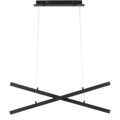 Lampadari Moderni-Selezionato da Mazzolaluce Lampadario x design moderno led nero per soggiorno