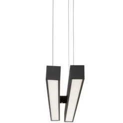 Lampadari Moderni-Selezionato da Mazzolaluce Lampadario x design moderno led nero per soggiorno