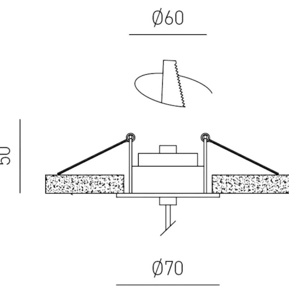 Lampade A Sospensione-Gea Luce Lampada sfera a sospensione oro satinato da incasso led 3000k guya