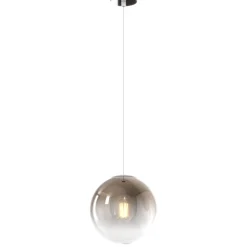 Lampade A Sospensione-Top Light Lampada sfera di vetro a sospensione toplight bronzo per comodino
