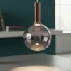 Lampade A Sospensione-Selezionato da Mazzolaluce Lampada sfera di vetro marrone sospensione led 6w 3000k moderna
