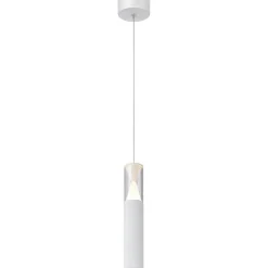 Lampade A Sospensione-Selezionato da Mazzolaluce Lampada sospensione bianca pendente cilindro design per penisola cucina