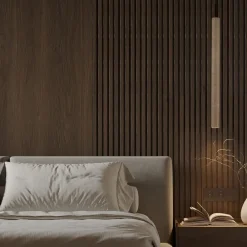 Lampade A Sospensione-Selezionato da Mazzolaluce Lampada sospensione cilindro travertino led 3w 3000k