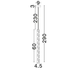 Lampade A Sospensione-Selezionato da Mazzolaluce Lampada sospensione cilindro travertino led 3w 3000k