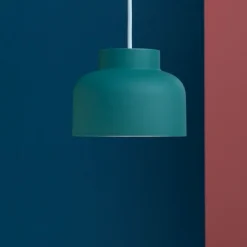 Lampade A Sospensione-Vivida International Lampada sospensione moderna vivida bottone petrolio