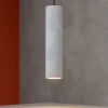 Lampade A Sospensione-Selezionato da Mazzolaluce Lampada sospensione pendente di cemento cilindro grigio