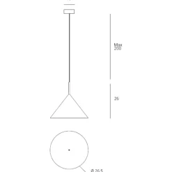 Lampade A Sospensione-Miloox Lampada sospensione piatto nero per cucina samoi