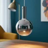 Lampade A Sospensione-Selezionato da Mazzolaluce Lampada sospensione sfera di vetro fume led 6w 3000k moderna