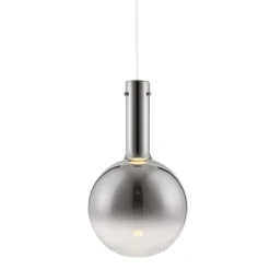 Lampade A Sospensione-Selezionato da Mazzolaluce Lampada sospensione sfera di vetro fume led 6w 3000k moderna