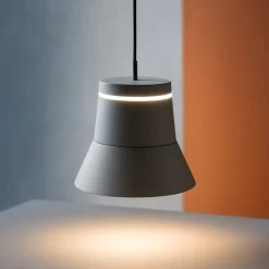 Lampade A Sospensione-Vivida International Lampada sospensione vivida cloche grigio led 6w 3000k