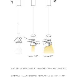 Lampade A Sospensione-Vivida International Lampada sospensione vivida cloche grigio led 6w 3000k