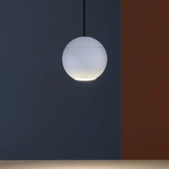 Lampade A Sospensione-Selezionato da Mazzolaluce Lampada spoty sfera bianca a sospensione da incasso per controsoffitto