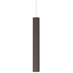Lampade A Sospensione-Top Light Lampada squadrata a sospensione toplight moderna marrone