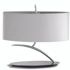 Lampade Da Tavolo-Selezionato da Mazzolaluce Lampada ta tavolo cromo lucido moderna design ovale