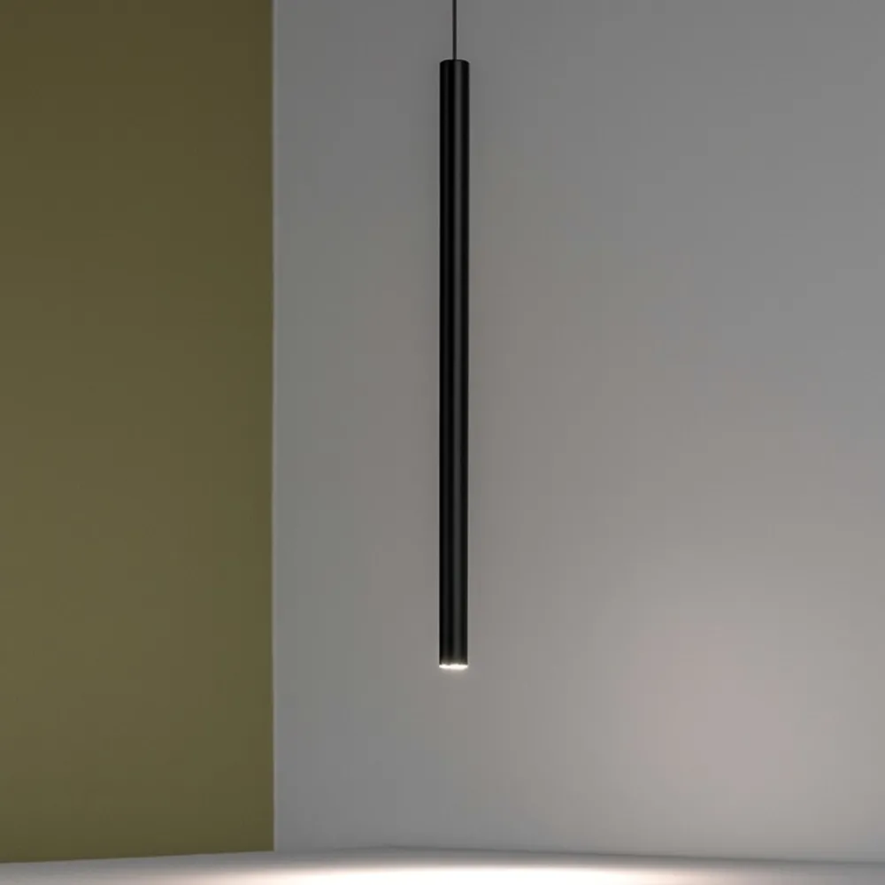 Lampade A Sospensione-Ideal Lux Lampada ultrathin sp led 3000k d040 round dali-push nero