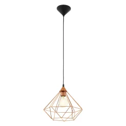 Lampade A Sospensione-Eglo Lampada vintage a sospensione rame tarbes