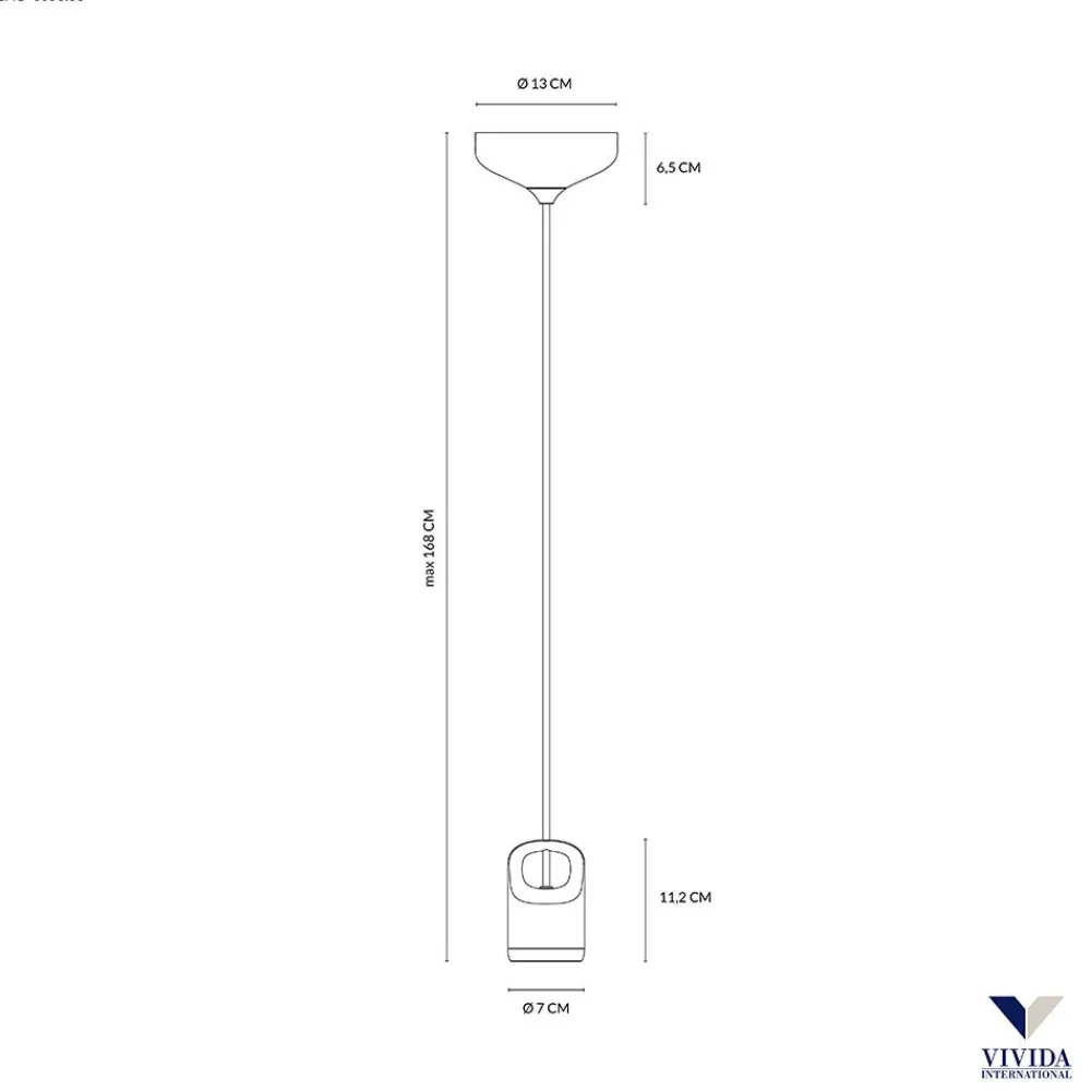 Lampade A Sospensione-Vivida International Lampade a sospensione design led 5w 3000k nero vivida bag