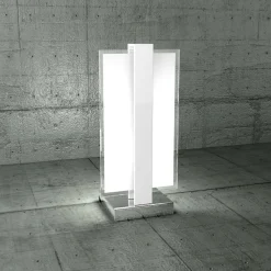 Abat Jour-Top Light Lampade da comodino moderne bianca per camera da letto