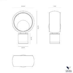 Abat Jour-Vivida International Lampade da comodino moderne cosmit vivida design bianca